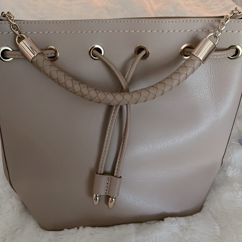 Dusty Pink Urban Expressions Vegan Leather bucket bag  *LIKE NEW*